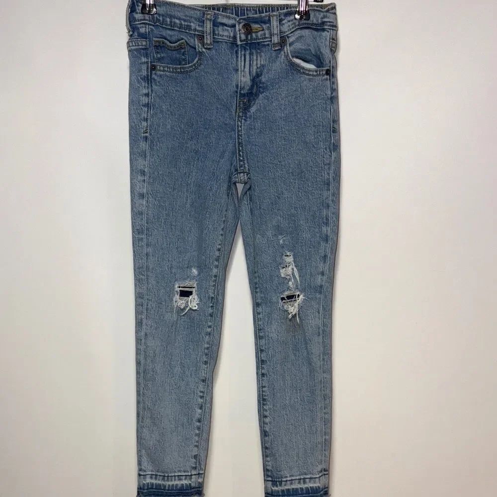 Cat & Jack Light Blue Distressed Kids Jeans